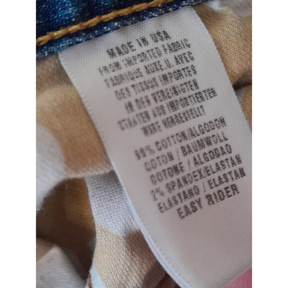 Vtg Lucky Brand Easy Rider Button Fly Stretch Straight Leg Jeans Med Wash 10/30 - Picture 11 of 14